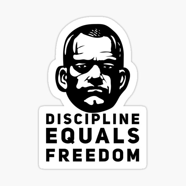 Vista previa del artículo con la obra «Jocko - Disciplina es igual a libertad», diseñado y vendido por HalpinDesign.
