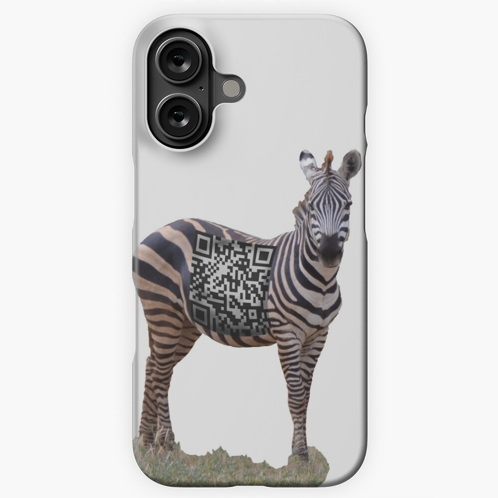 Society6 ケース Zebra by N Design Designart-Black-and-White-