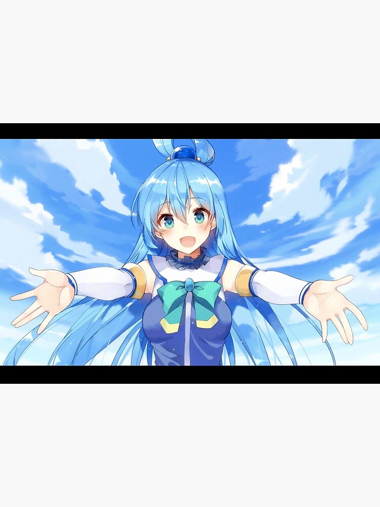 Cute Aqua KonoSuba Anime Greeting Card for Sale by slinkraz