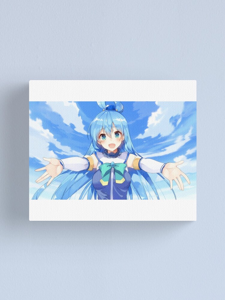 Cute Aqua KonoSuba Anime Greeting Card for Sale by slinkraz