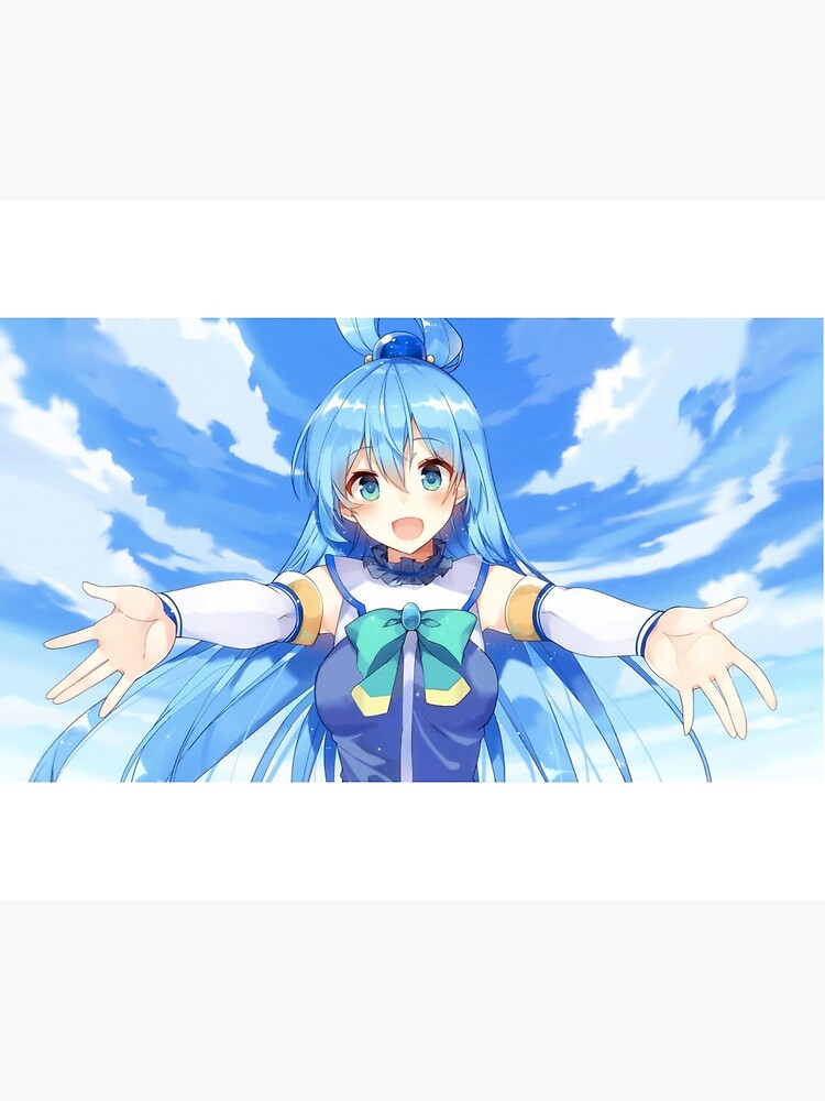 Funny Aqua KonoSuba Anime Girl Sticker for Sale by slinkraz