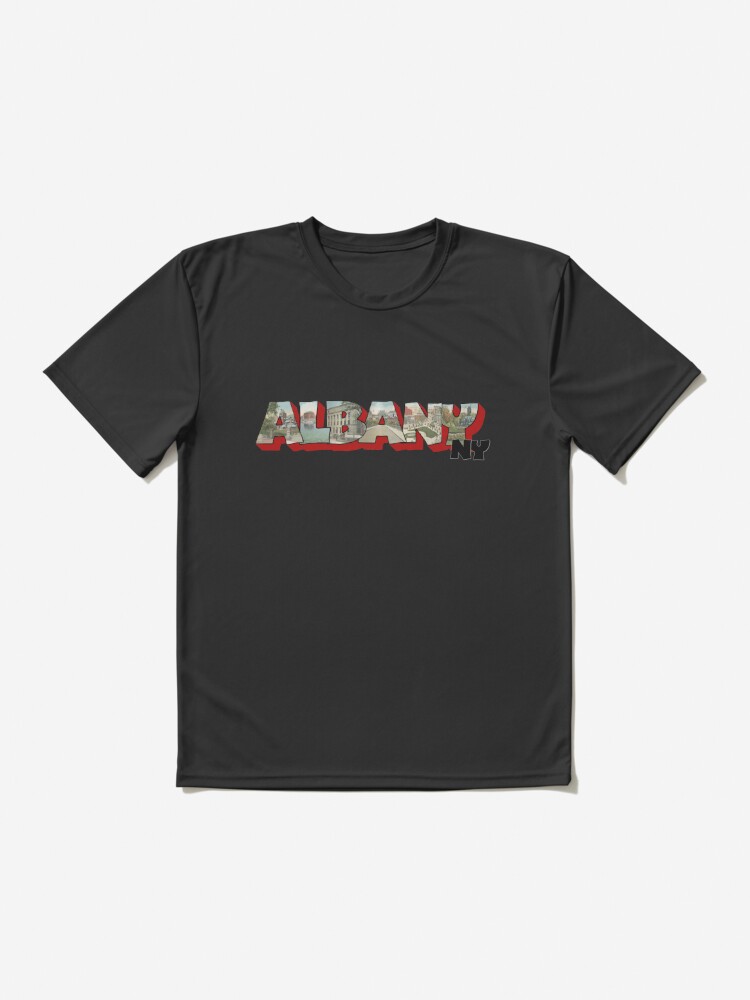 Alternate view of Albany New York Big Letter Active T-Shirt