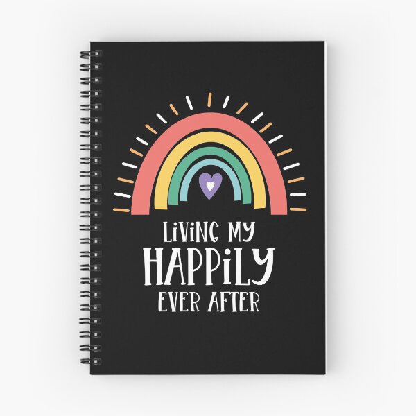 Item preview, Boho Rainbow Uplifting Inspirational Living My Happily Ever After Yoga designed and sold by brightandbold.