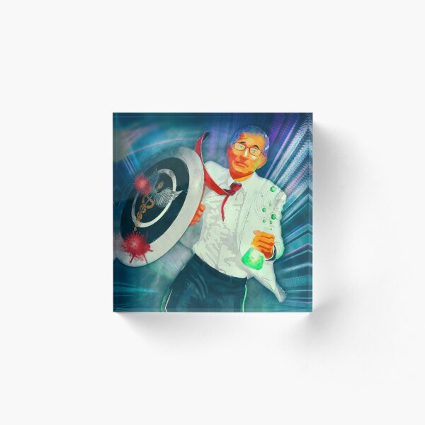 Science Bearer Fauci Acrylic Block