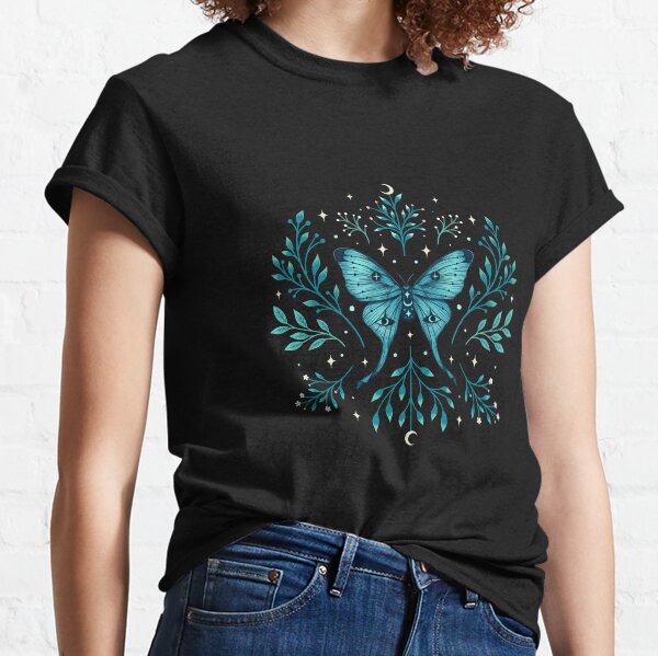 Item preview, Mystical Moon Moth - Turquoise  designed and sold by episodicDrawing.