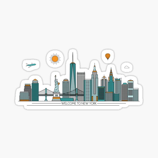 welcome to new york Sticker