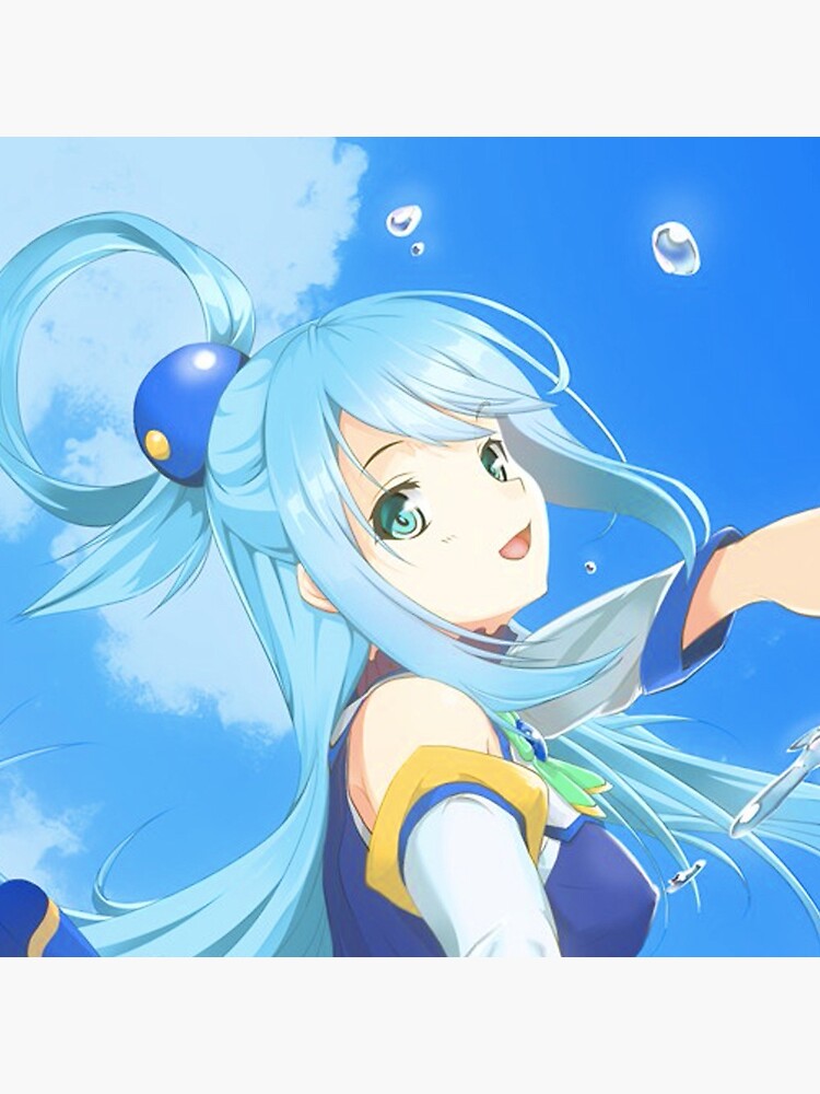 Funny Aqua KonoSuba Anime Girl Postcard for Sale by slinkraz