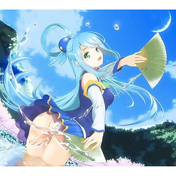 Funny Aqua KonoSuba Anime Girl Postcard for Sale by slinkraz