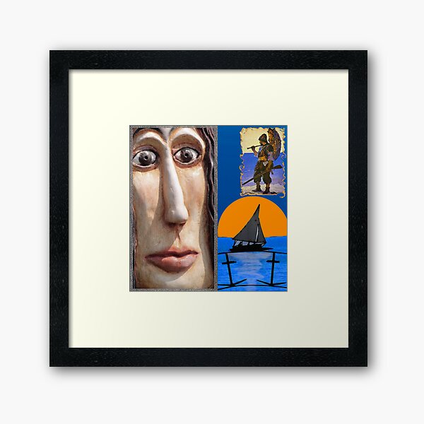 Waiting For Crusoe Framed Art Print