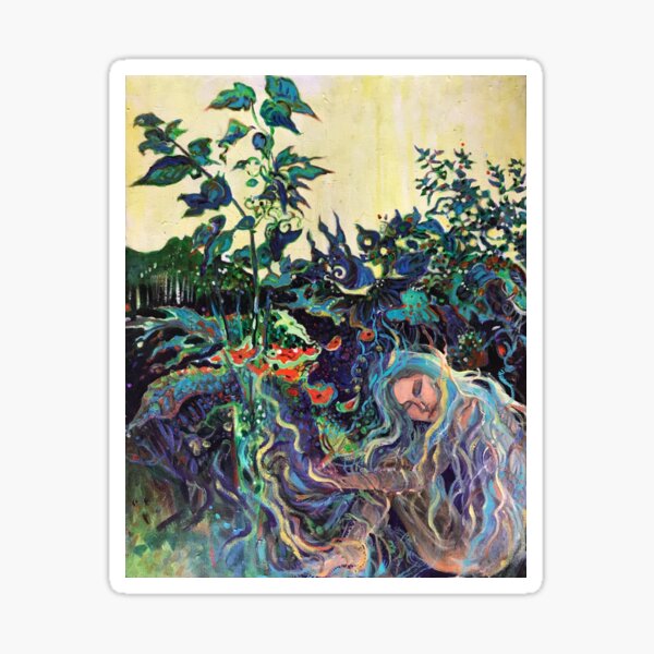 Garden Fairy Sleeping Sticker