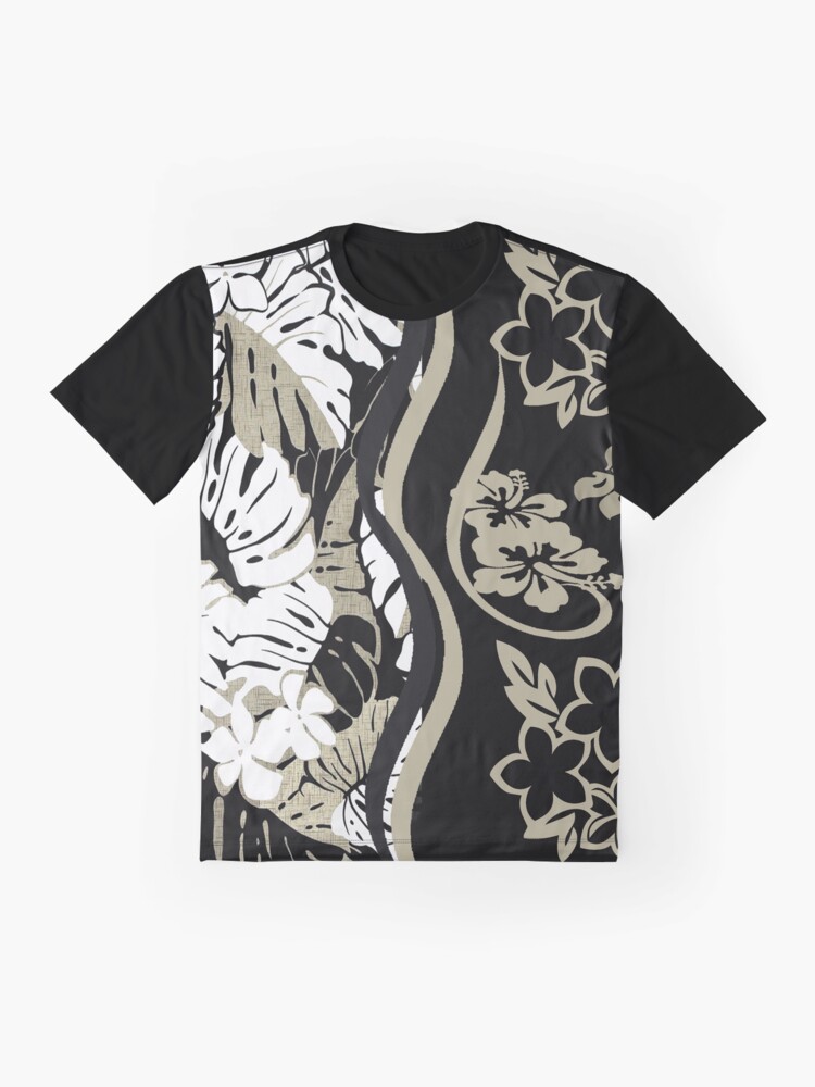 "Traditional Hawaiian Print with Floral Accent" Tshirt for Sale by