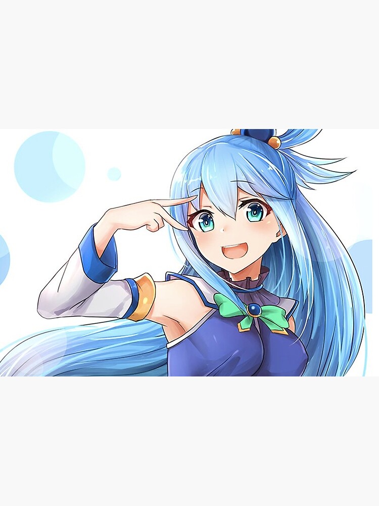 Funny Aqua KonoSuba Anime Girl Sticker for Sale by slinkraz