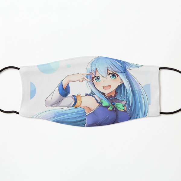 Happy Aqua KonoSuba Anime Girl 2 Kids Mask