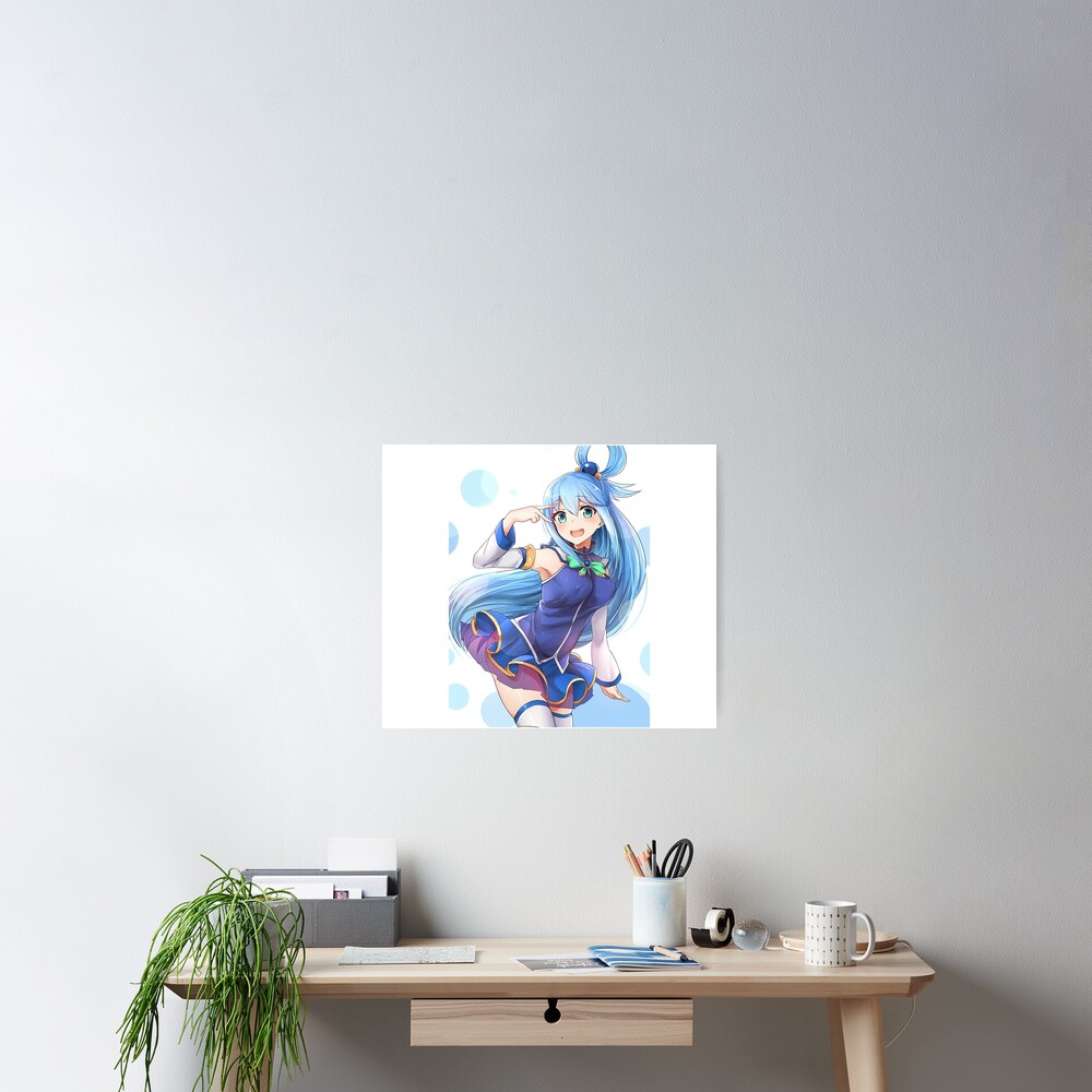 Happy Aqua KonoSuba Anime Girl 2 Tote Bag for Sale by slinkraz