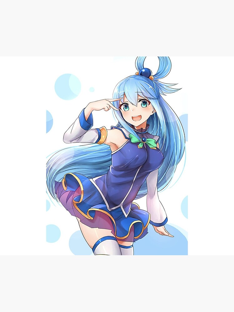 Cute Aqua KonoSuba Anime Greeting Card for Sale by slinkraz