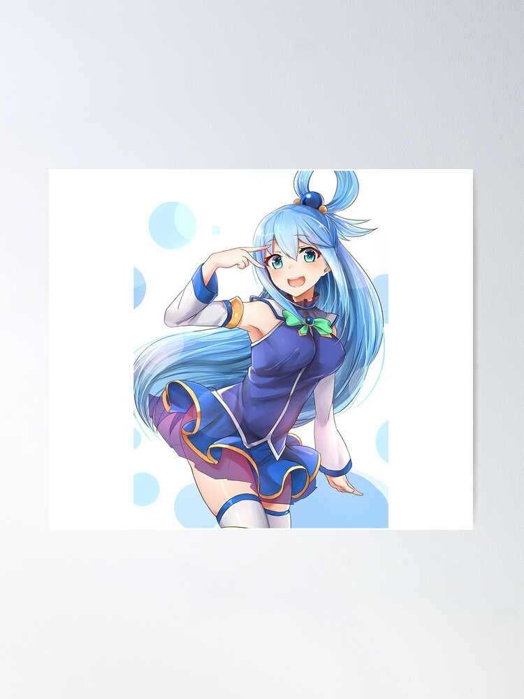 Happy Aqua KonoSuba Anime Girl 2 Tote Bag for Sale by slinkraz