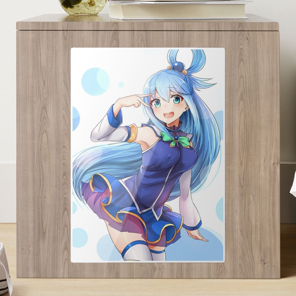 Funny Aqua KonoSuba Anime Girl Postcard for Sale by slinkraz