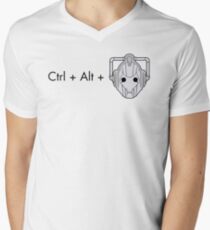 Ctrl + Alt + DELETE Men's V-Neck T-Shirt