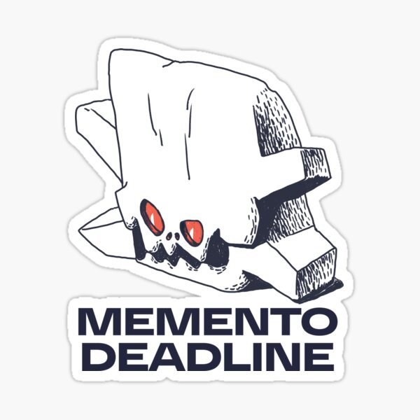 Memento deadline Sticker