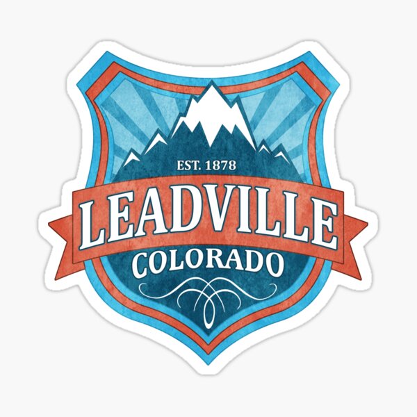 Item preview, Leadville Colorado teal shield designed and sold by artisticattitud.