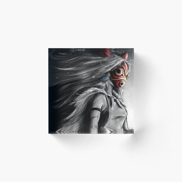 Fury of the Princess Anime Digital Painting Acrylic Block