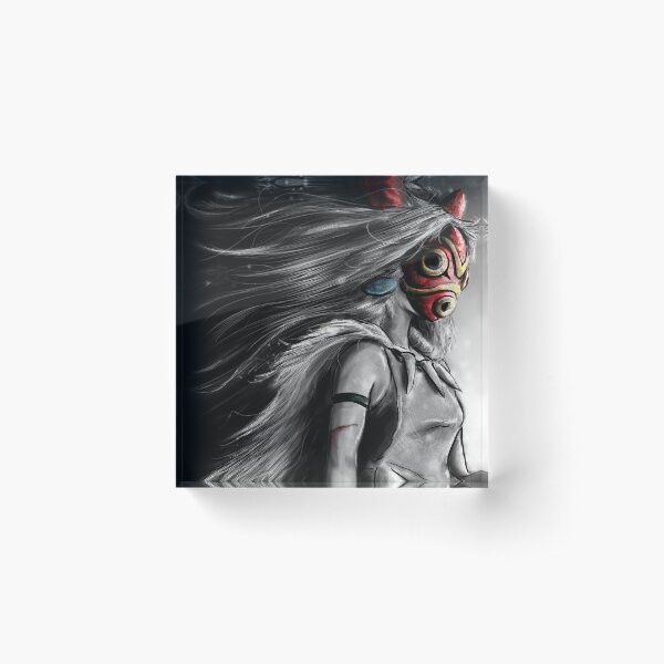 Fury of the Princess Anime Digital Painting Acrylic Block