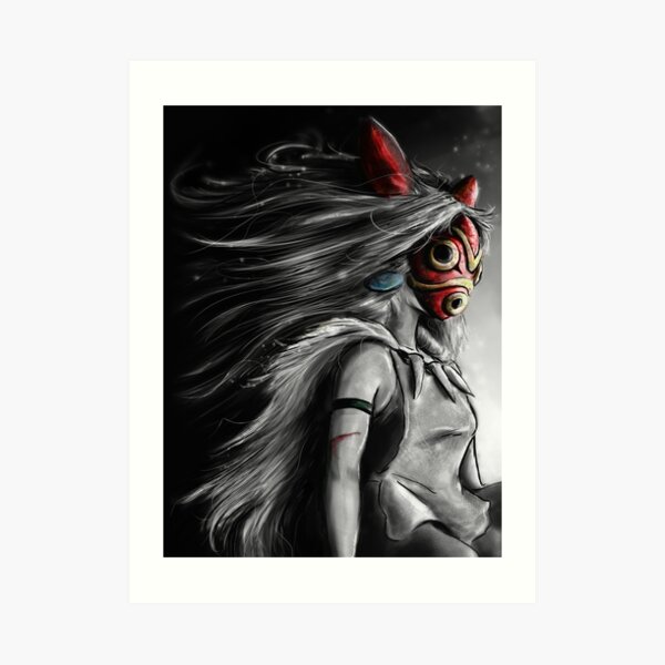 Fury of the Princess Anime Digital Painting Art Print