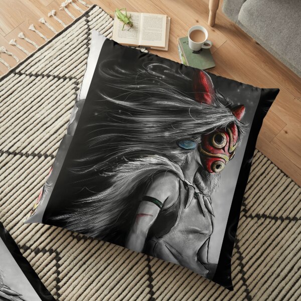 Fury of the Princess Anime Digital Painting Floor Pillow