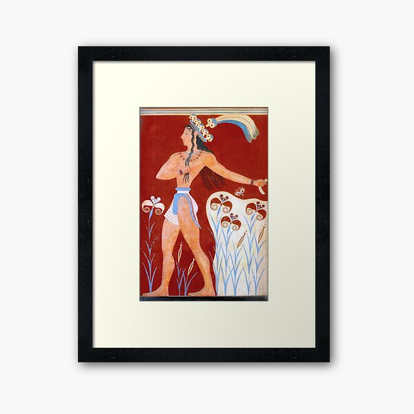 Item preview, Minoan Prince of Lilies "Priest King" Fresco designed and sold by W. Sheppard Baird.