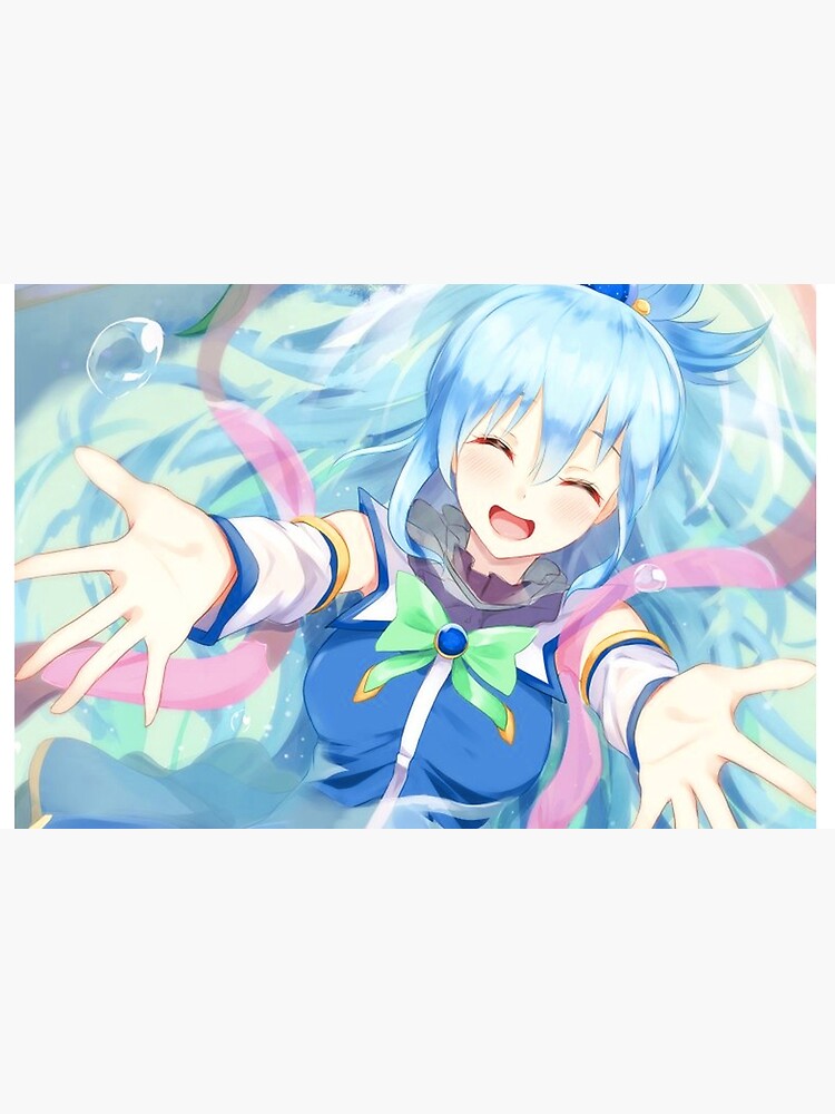 Funny Aqua KonoSuba Anime Girl Sticker for Sale by slinkraz