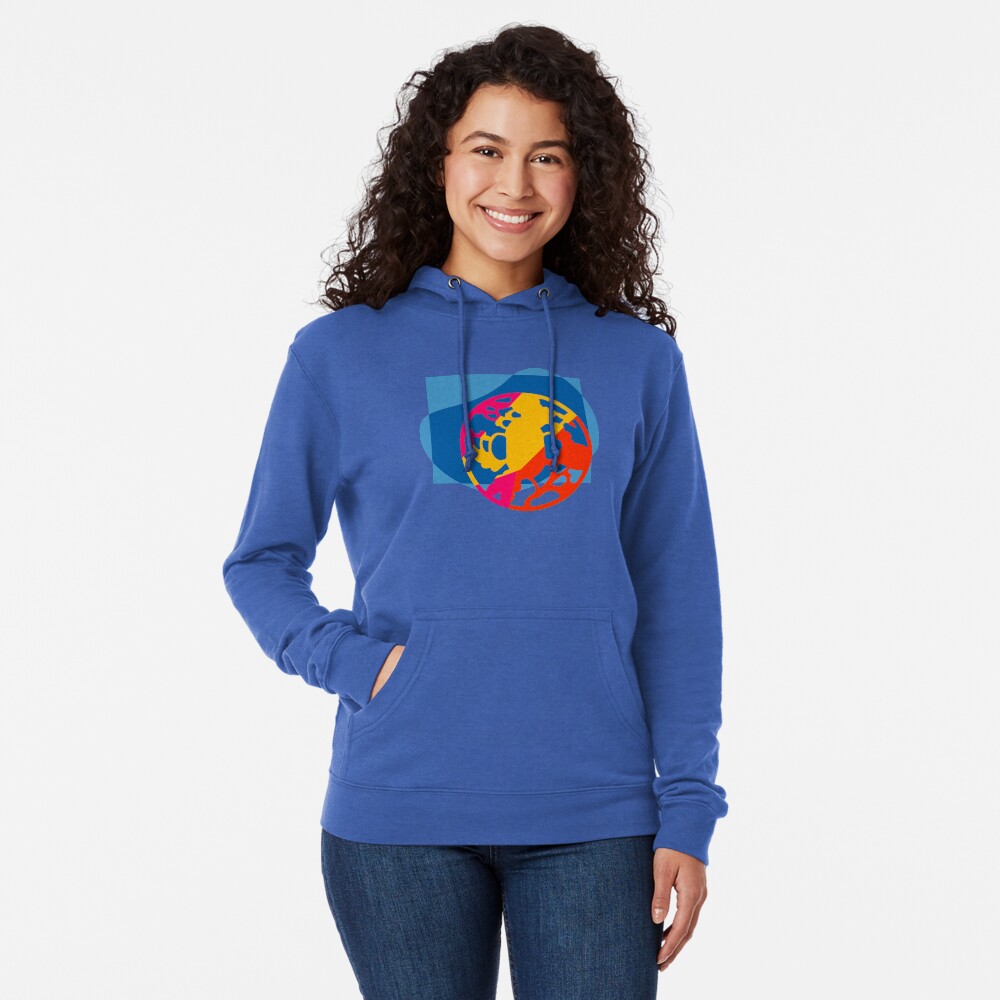Colorful Abstract Geometric Art Lightweight Hoodie