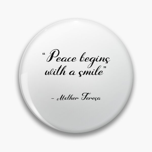 Item preview, Peace begins with a smile - Mother Teresa designed and sold by Inspirationmotivation.