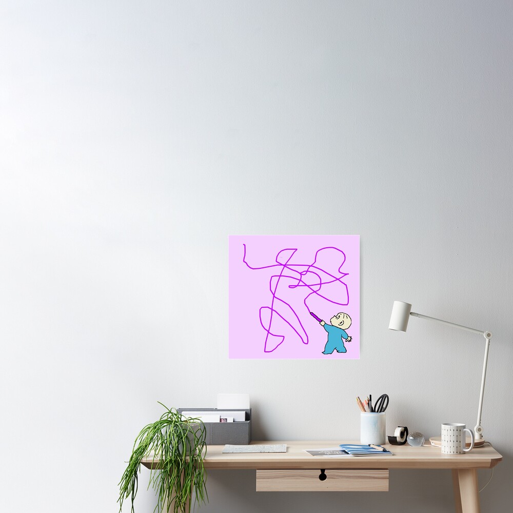 "Harold and the purple crayon" Poster for Sale by castielovers Redbubble