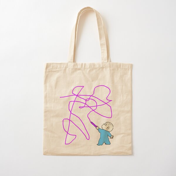 Harold and the purple crayon Cotton Tote Bag