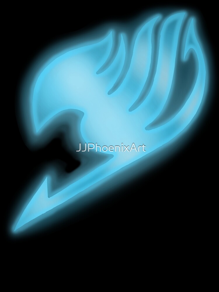 Fairy Tail Emblem Light Blue Greeting Card By Jjphoenixart Redbubble