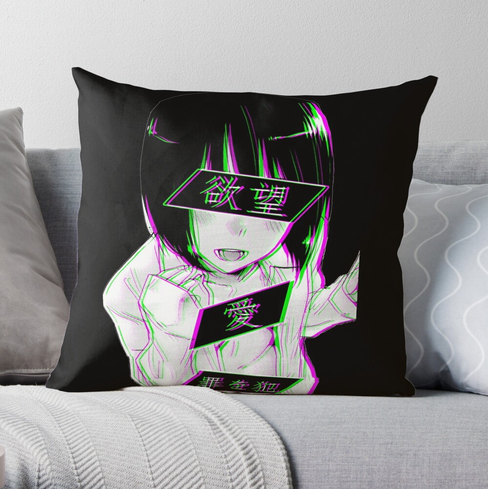 HUMAN TRASH - EDGY GRUNGE GOTH AESTHETIC Throw Pillow for Sale by