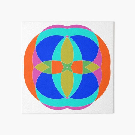 Circle, 2D shape Art Board Print