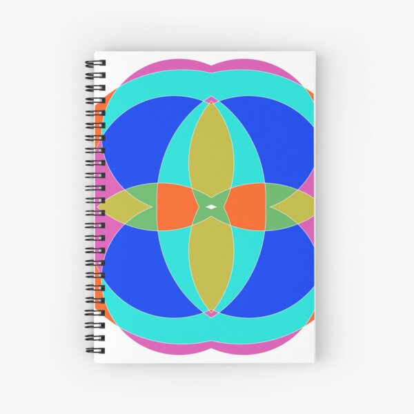 Circle, 2D shape Spiral Notebook