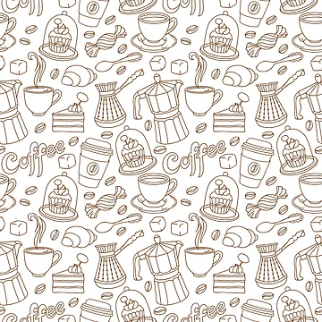 Artwork thumbnail, Coffee Pattern by edwardecho