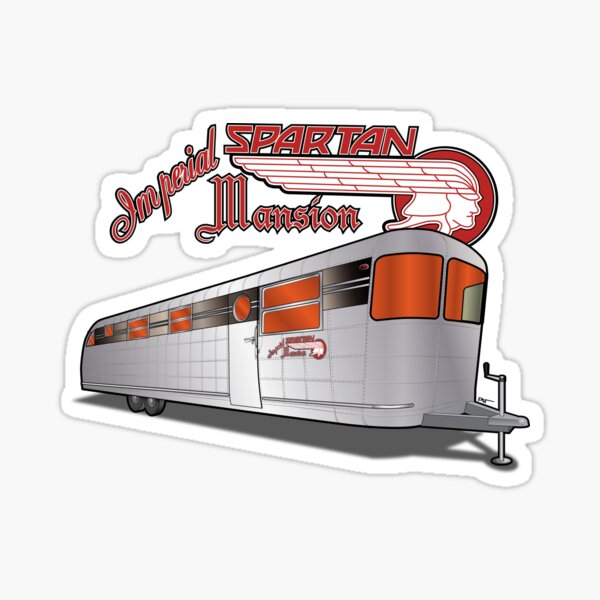 Spartan Imperial Mansion Trailer Sticker