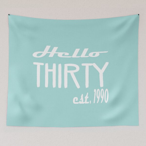 Item preview, Hello Thirty Est 1990: Funny Thirtieth 30th Birthday Gift Idea. designed and sold by cutitoutsir.