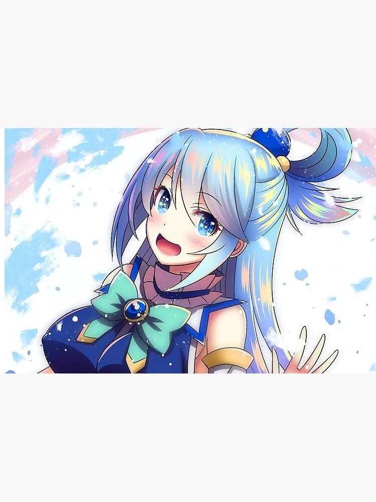 Cute Aqua KonoSuba Anime Greeting Card for Sale by slinkraz