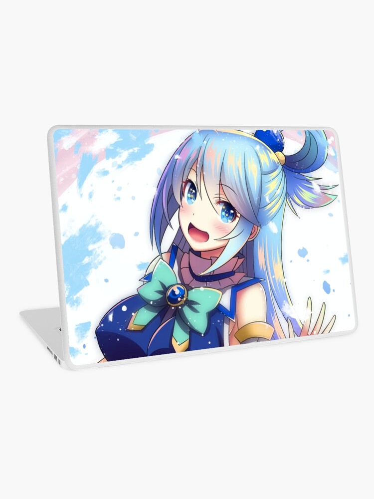 Jumping Aqua KonoSuba Anime Girl Sticker for Sale by slinkraz