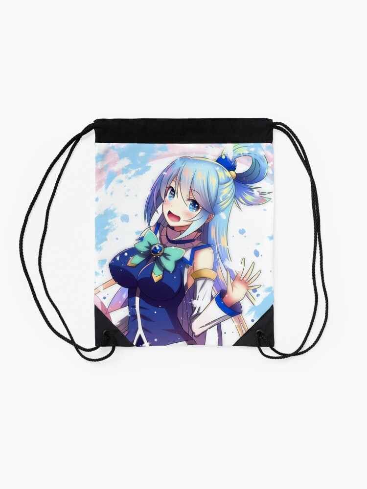 Jumping Aqua KonoSuba Anime Girl Sticker for Sale by slinkraz