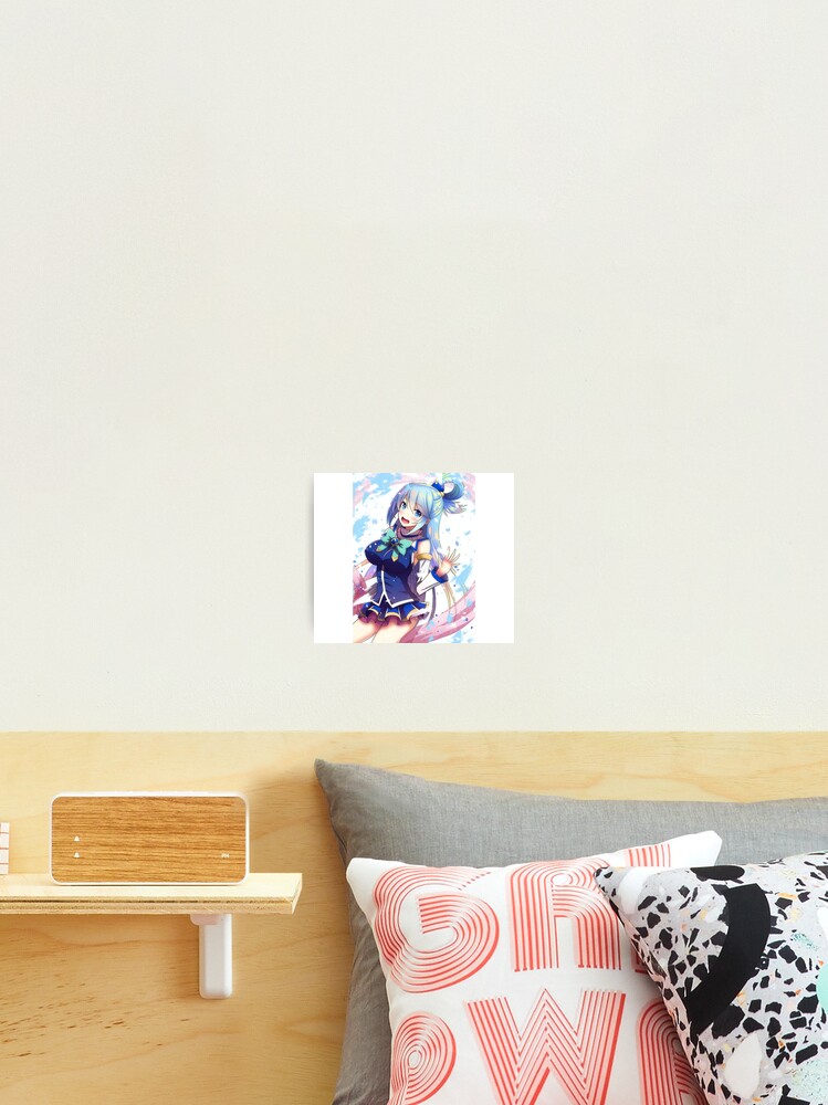 Sexy Aqua KonoSuba Anime Girl | Mounted Print