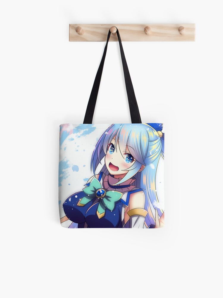 Happy Aqua KonoSuba Anime Girl 2 Tote Bag for Sale by slinkraz