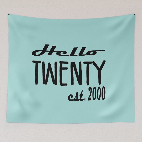 Item preview, Hello Twenty Est 2000: Funny Twentieth 20th Birthday Gift Idea. designed and sold by cutitoutsir.