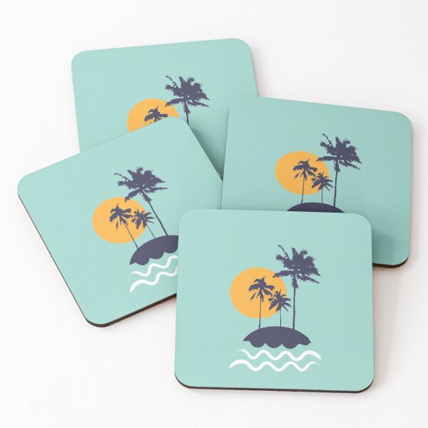 Item preview, Small island beach sunset designed and sold by oasisamuel.