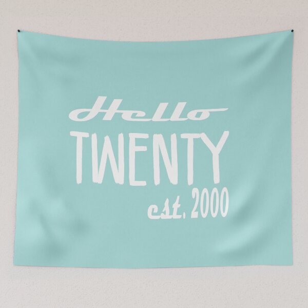 Item preview, Hello Twenty Est 2000: Funny Twentieth 20th Birthday Gift Idea. designed and sold by cutitoutsir.