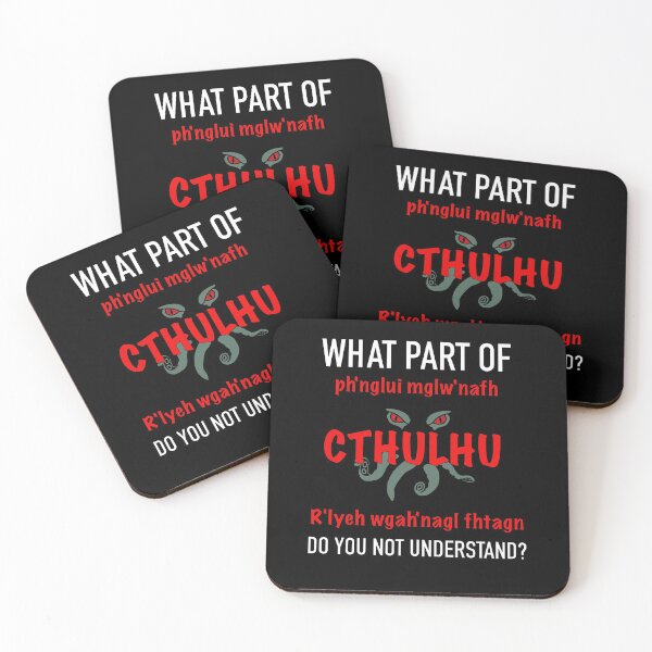Item preview, Cthulhu - What don't you understand? designed and sold by ThatFontGuy.